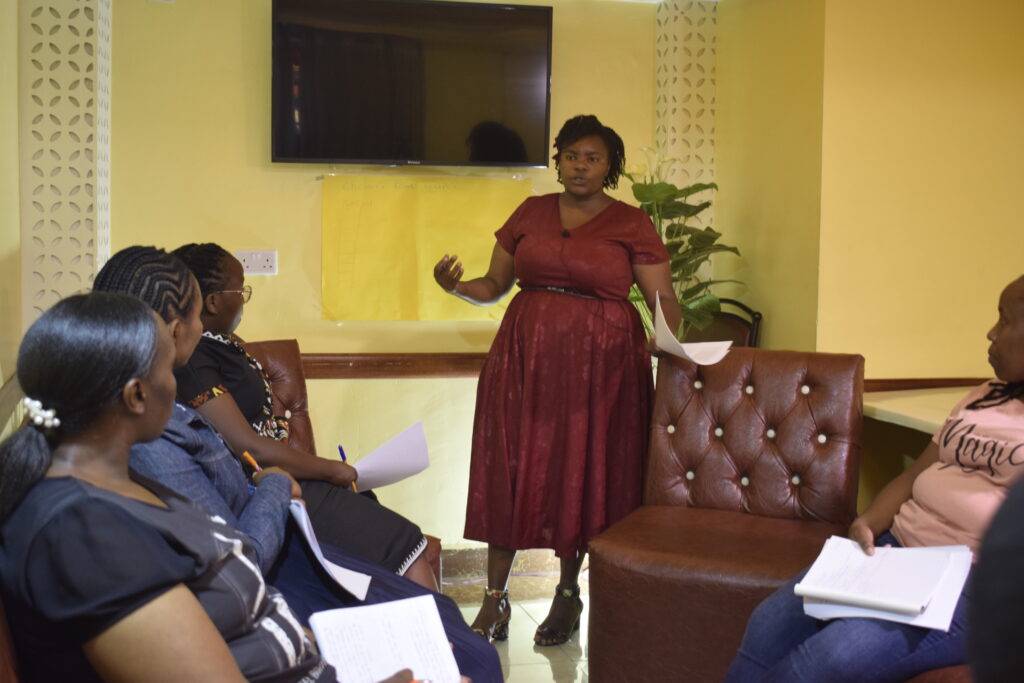 Goalsetting workshop by Sarah Murimi a PeopleStrategy consultant at Rensyl Integral.